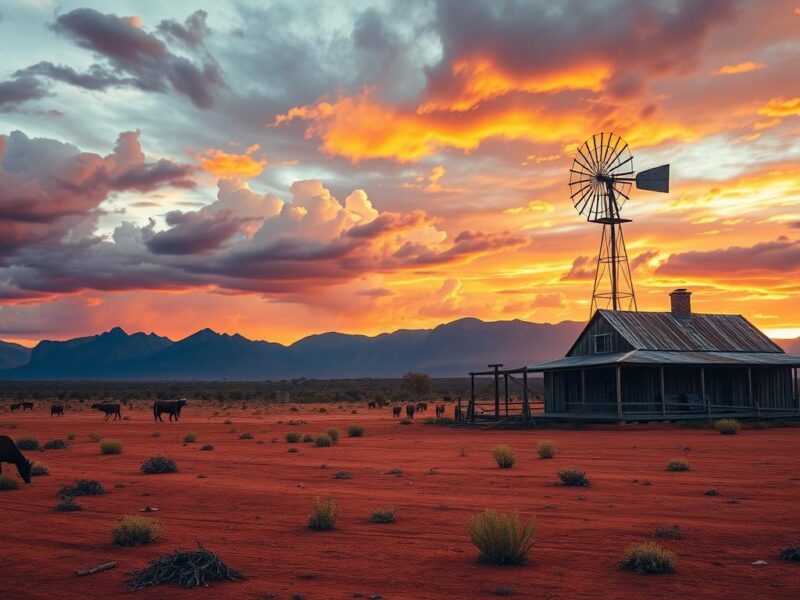 Une station de bétail australienne