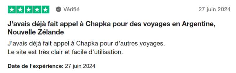 retour client sur l'assurance chapka Nouvelle-Zélande