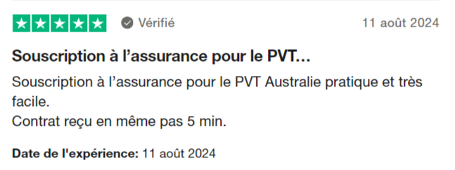 retour client Chapka assurance Australie