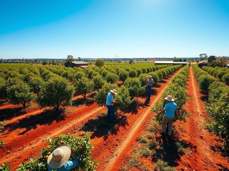 fruit picking Australie